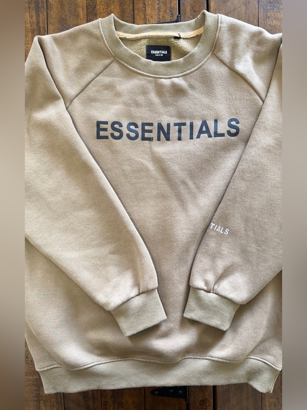 Fear of God ESSENTIALS Tan Crewneck Sweatshirt